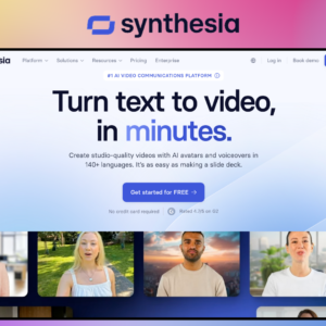 Synthesia AI – giao diện công cụ
