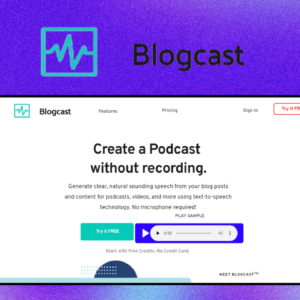 Blogcast – giao diện công cụ