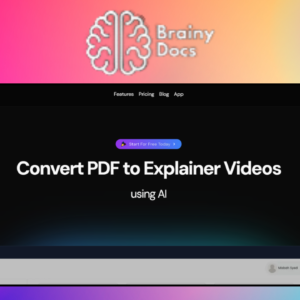 Brainy Docs – giao diện công cụ