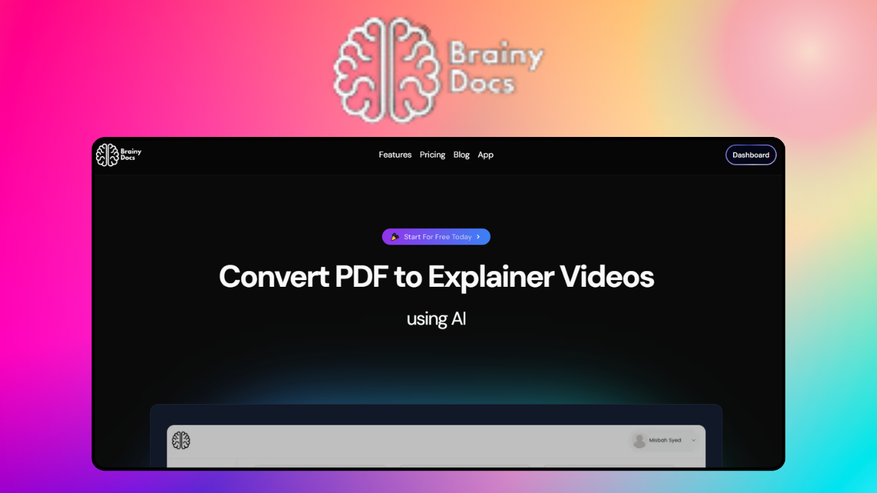Brainy Docs – giao diện công cụ