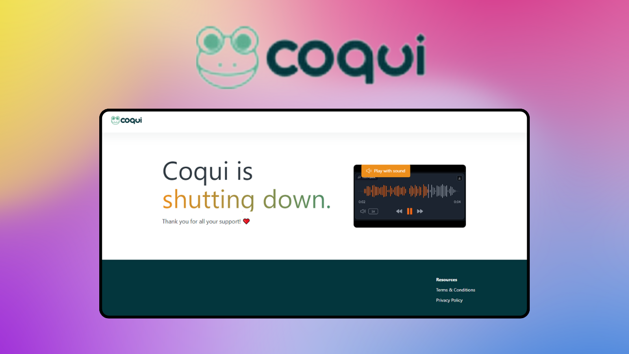 Coqui – giao diện công cụ