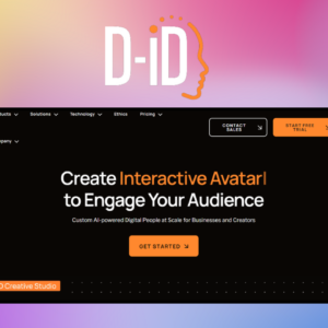 D-ID Creative Reality – giao diện công cụ