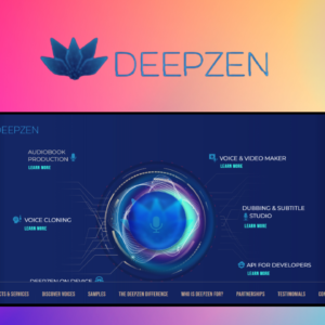 DeepZen – giao diện công cụ