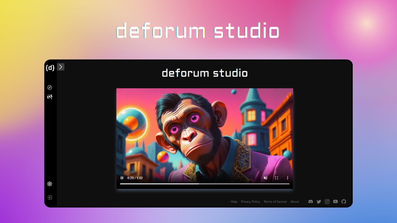 Deforum – giao diện công cụ