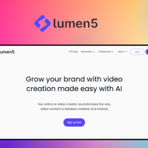 Lumen5 – giao diện công cụ