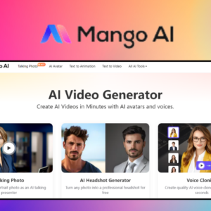 Mango AI – giao diện công cụ