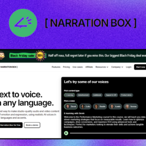 Narration Box – giao diện công cụ