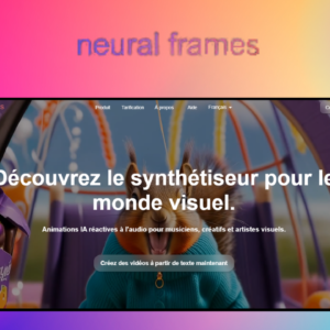 Neural Frames – giao diện công cụ