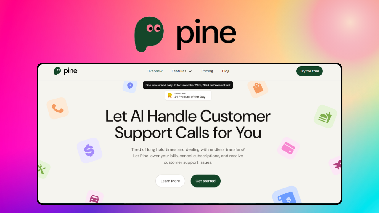 Pine AI – giao diện công cụ