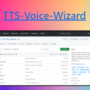 TTS-Voice-Wizard – giao diện công cụ