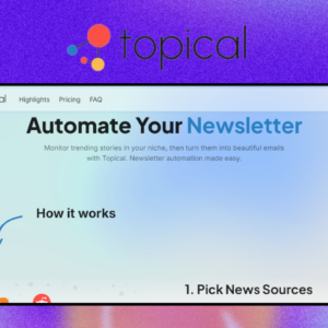 Topical – giao diện công cụ