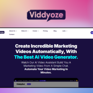 ViddyBot – giao diện công cụ