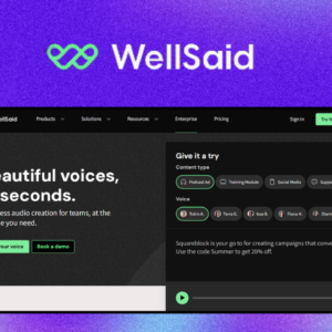 WellSaid Labs – giao diện công cụ