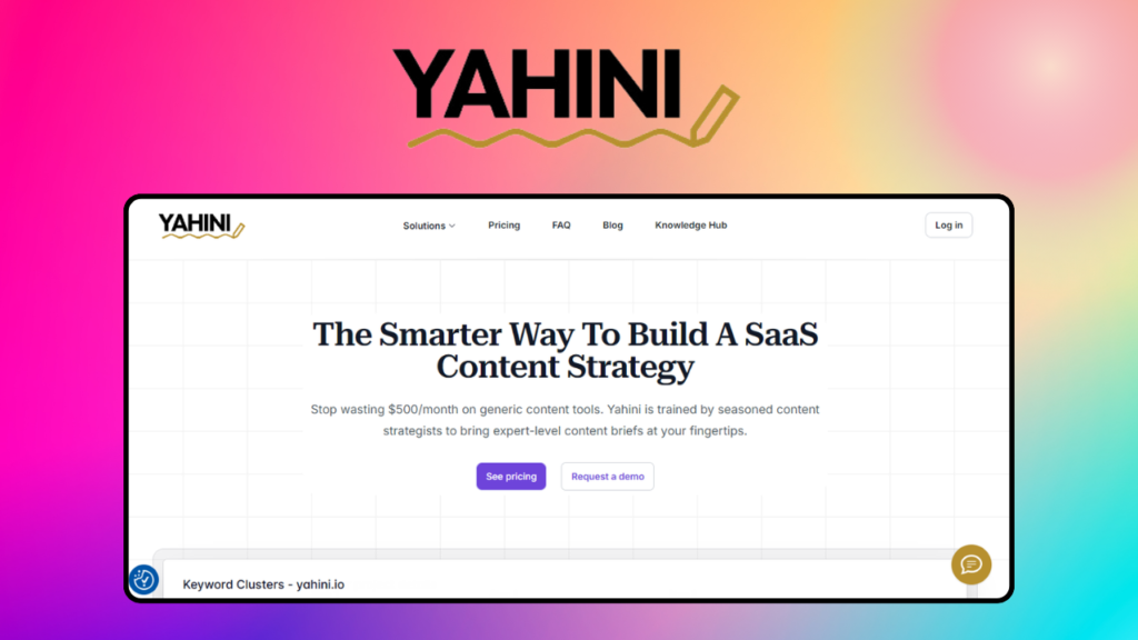 Yahini – giao diện công cụ