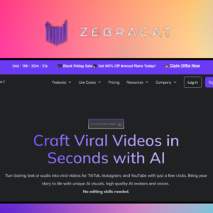 Zebracat – giao diện công cụ