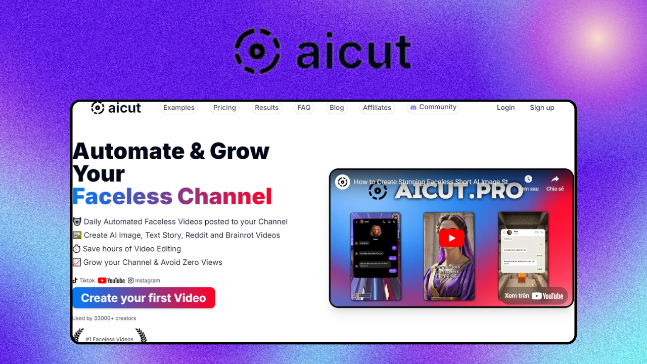 aicut – giao diện công cụ
