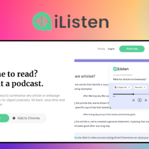 iListen.ai – giao diện công cụ