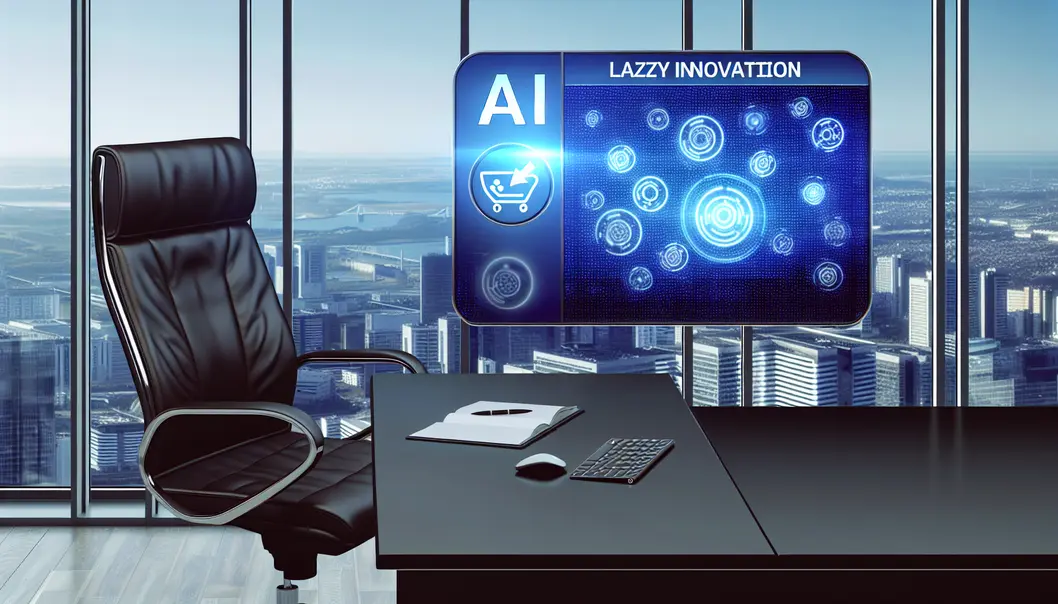 A robot humorously participating in a business meeting.
