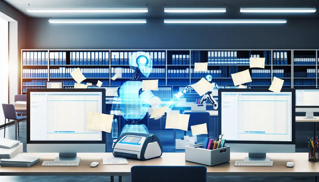 AI automation taking charge of business processes with flair and efficiency.