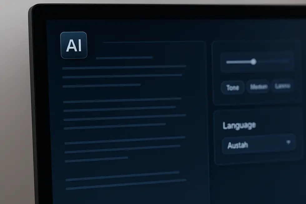 Explore a workspace where AI writing tools elevate content creation and collaboration.