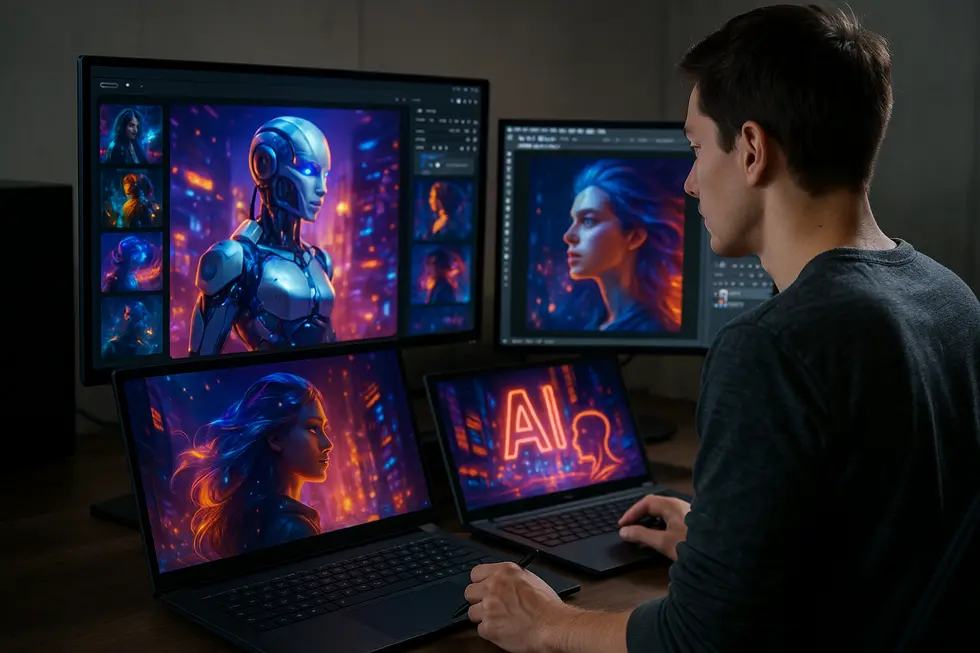 AI tools such as Google Imagen 3, Adobe Photoshop with Firefly, and Ideogram offer unparalleled technological advancements for content creators.
