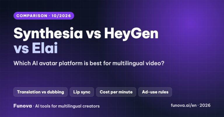 Synthesia vs HeyGen vs Elai 2026 compared for multilingual AI video